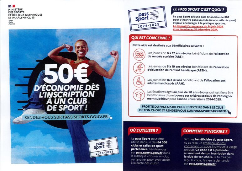 LE PASS SPORT 2024/2025