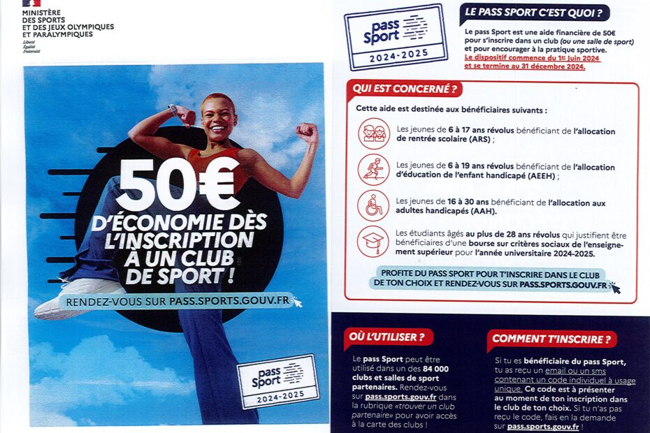 LE PASS SPORT 2024/2025